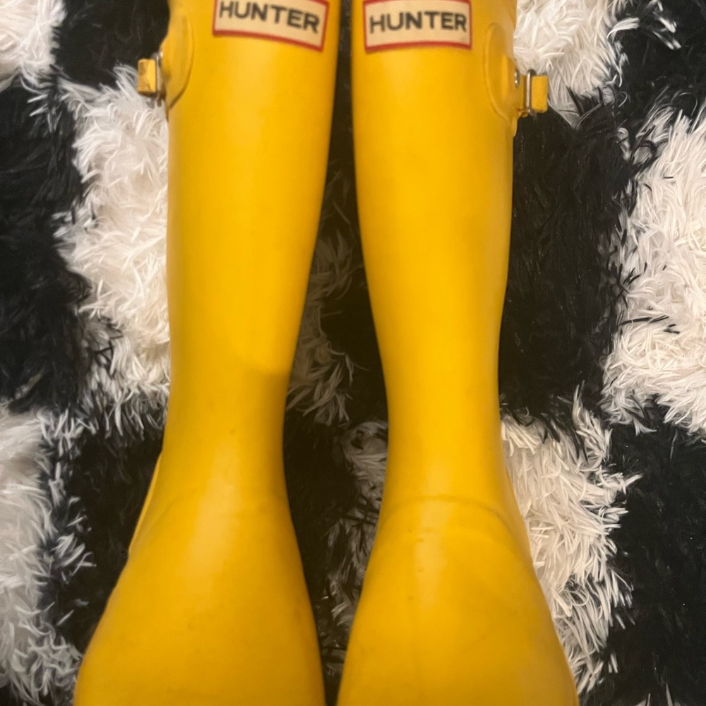 Hunter Yellow Rain Boots